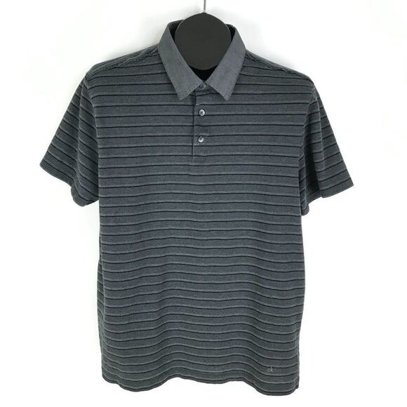 Calvin Klein Polo Shirt Men's XL Classic Fit Short Sleeve 100% Cotton Striped - Picture 1 of 9